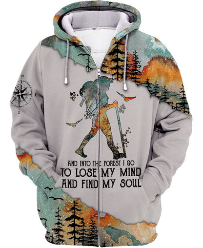 Hippie Camping Into The Forest I Go 3D All Over Printed Unisex Shirts