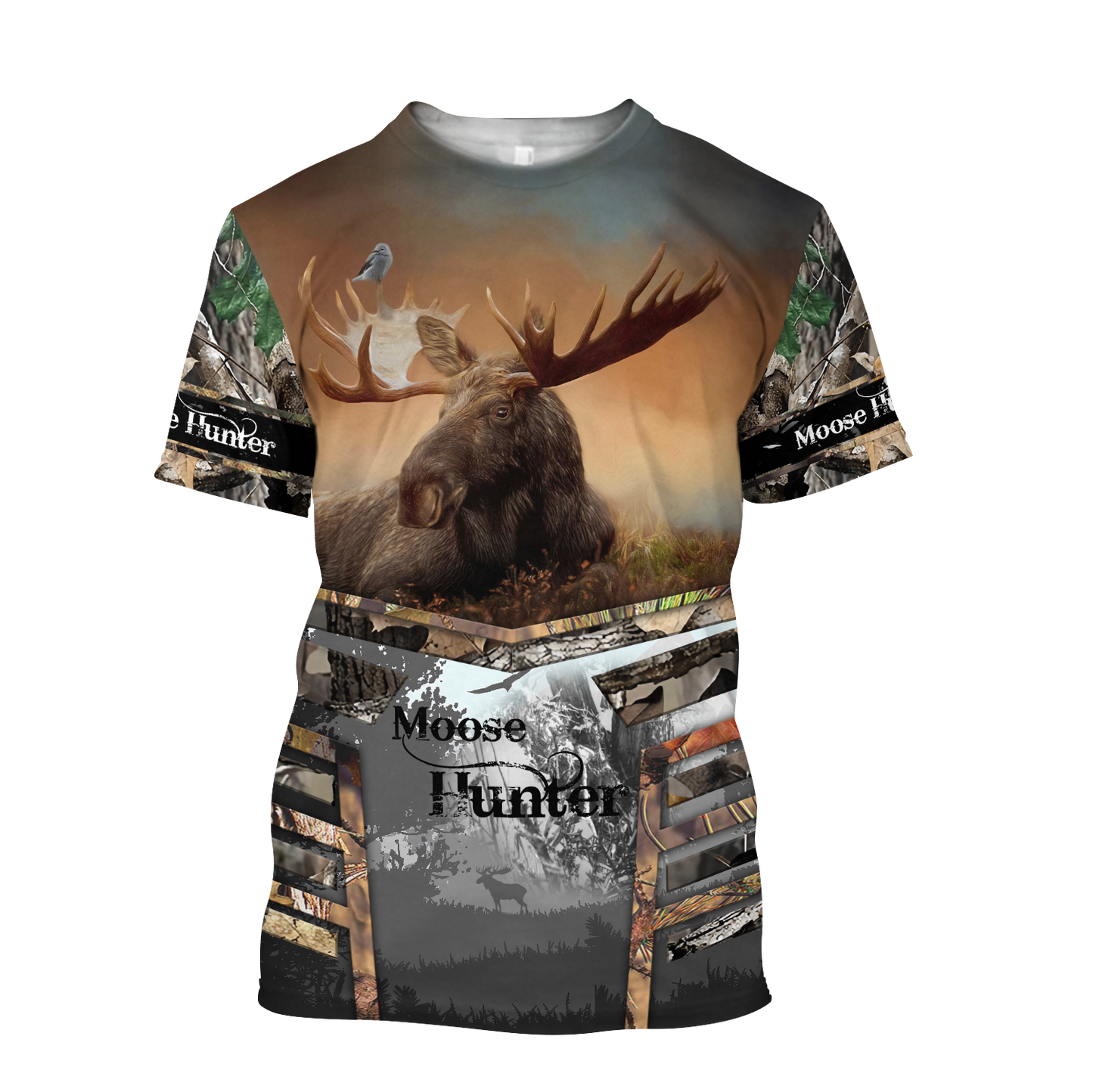 Premium Great Wood Moose Hunter All Over Printed Unisex Shirts
