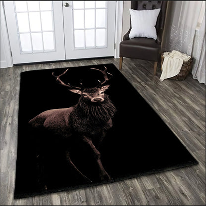 Alone Beautiful Deer Combo Rug
