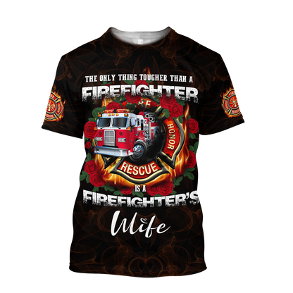 All Over Printed Firefighter's Wife Hoodie DA14092020-MEI