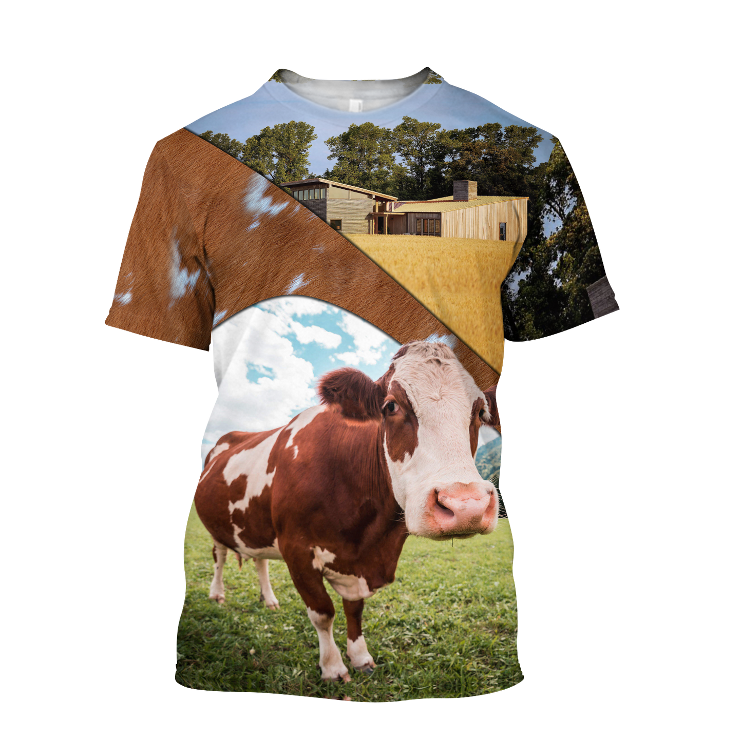 Lovely Cow 3D All Over Printed Shirts For Men And Woman