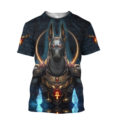 Anubis Face Egypt 3D printed shirts for men and women
