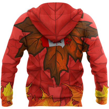 Canada Maple Leaf Autumn Hoodie-HHT08072008