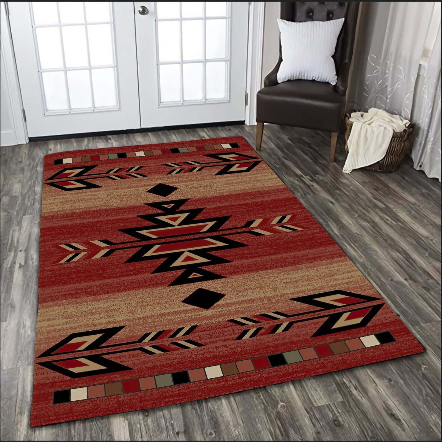 Native American Pattern Rug MEI