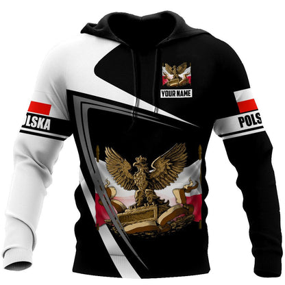 Personalized Polska 3D All Over Printed Unisex Hoodie