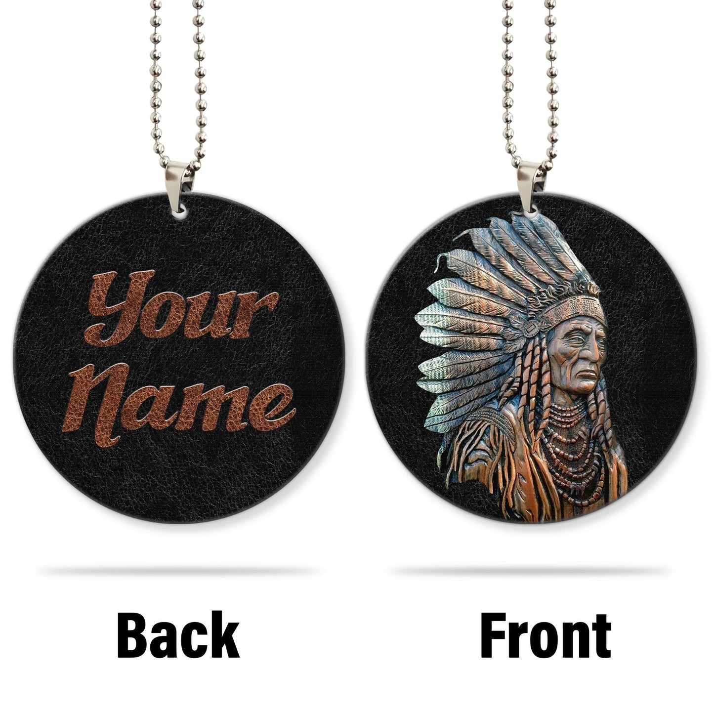 Customize Name Native American Unique Design Car Hanging Ornament AM20042104