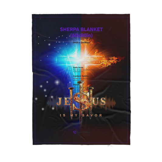 Jesus Sherpa Blanket TT