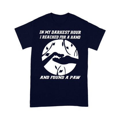 Dog Mom Standard T-shirt DL - I Found A Paw Quotes T-shirt