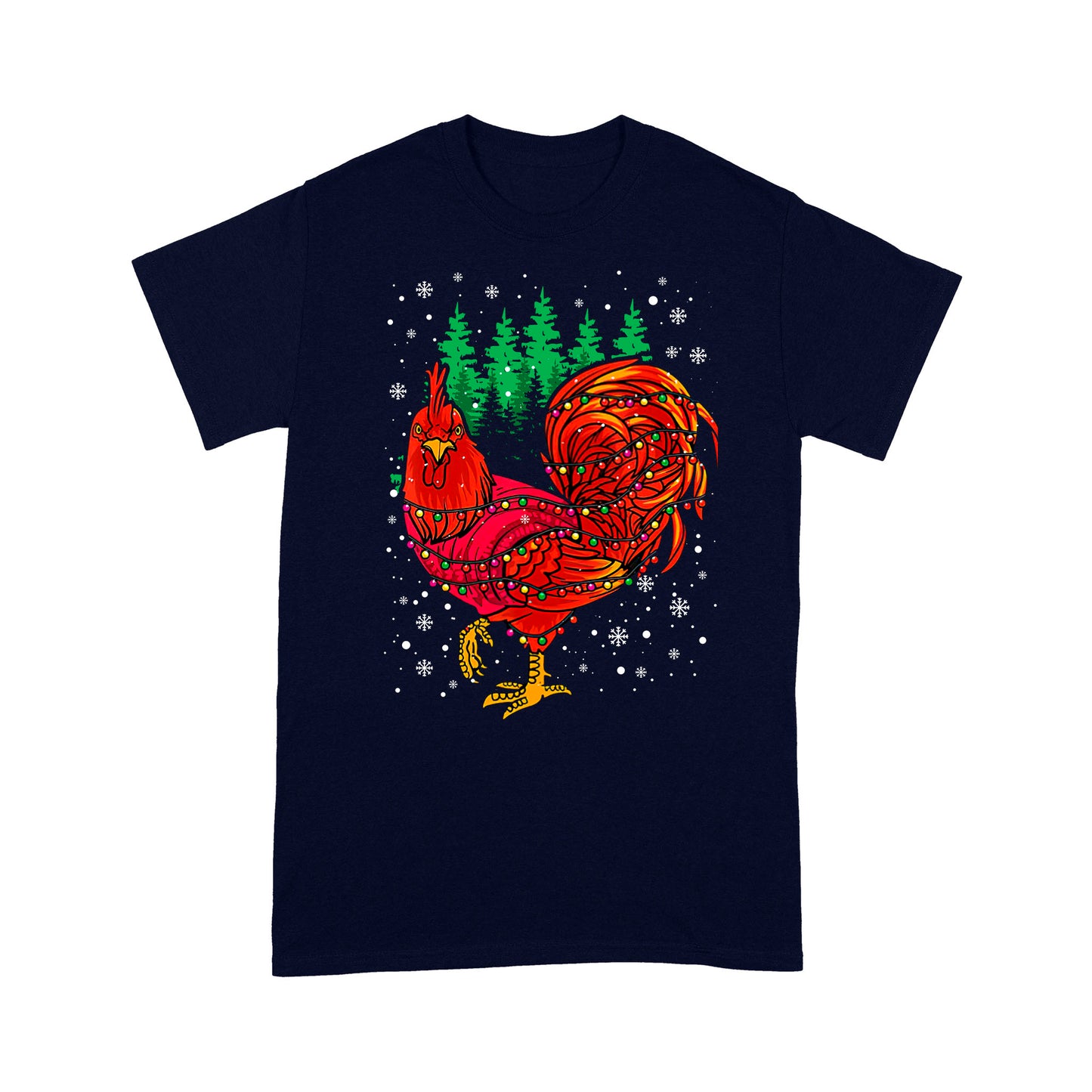 Chicken Christmas Deluxe T-shirt ML