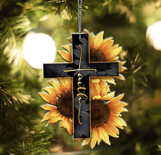 Jesus Faith Christmas Tree Hanging Ornament