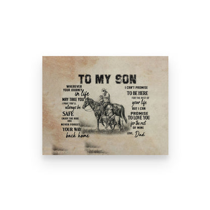 Family Canvas-To My Son Hunting TA
