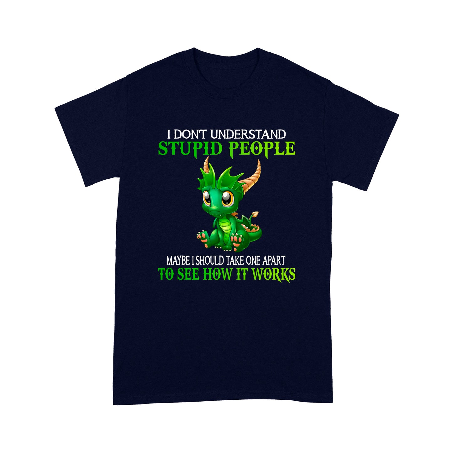 Dragon I Don't Understand Stupid People Standard T-shirt HG