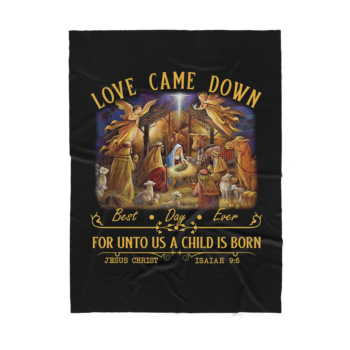 Premium Christian Jesus Love came down Blanket - Best gift for Christian - sherpa blanket TT