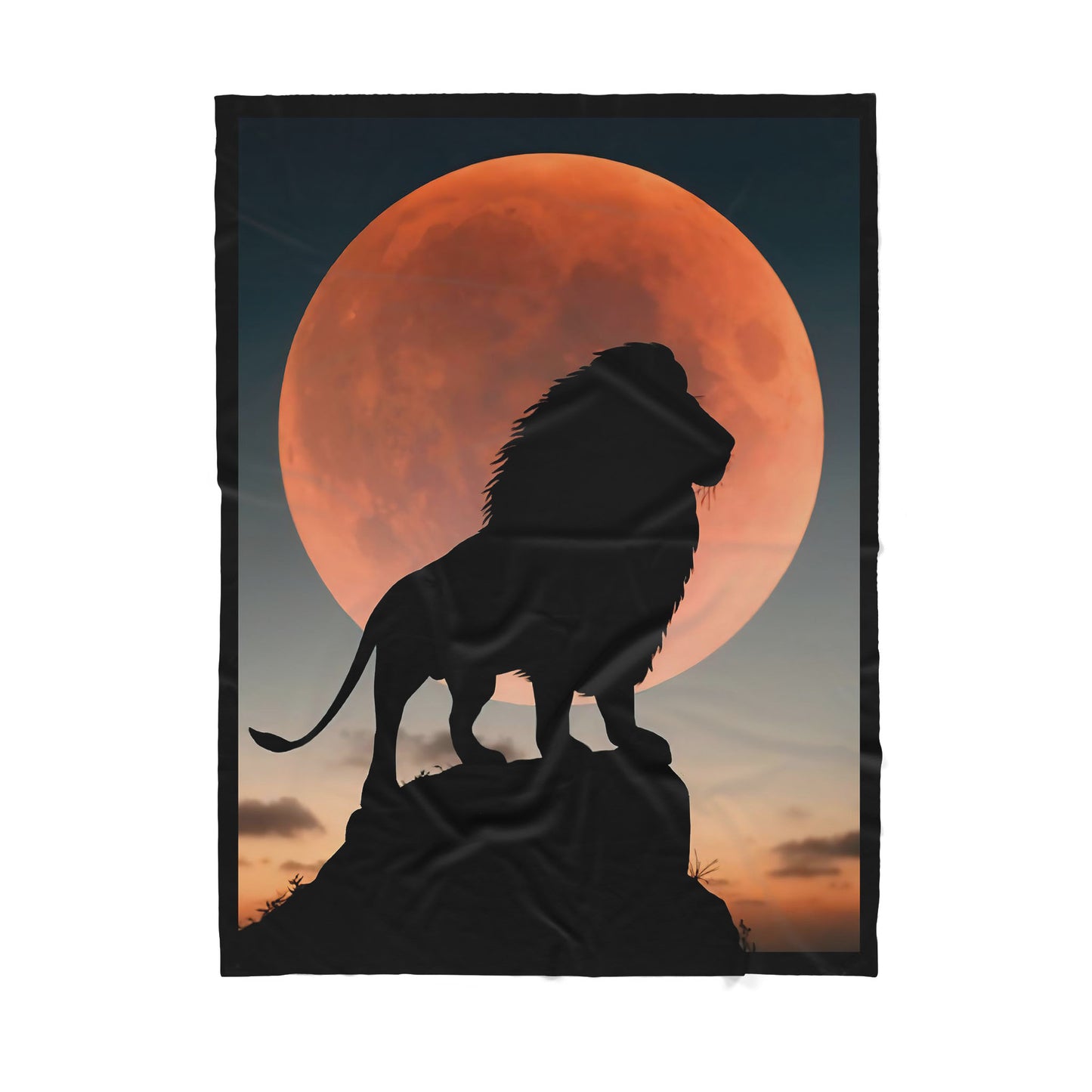 Lion Sherpa Blanket