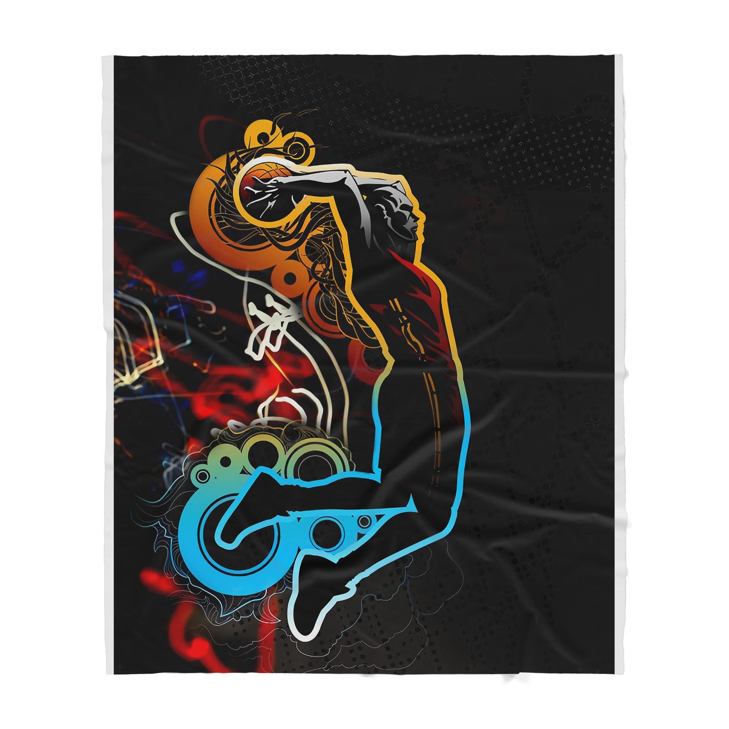 Custom Blanket Basketball - Gift For My Son - Sherpa Blanket HG