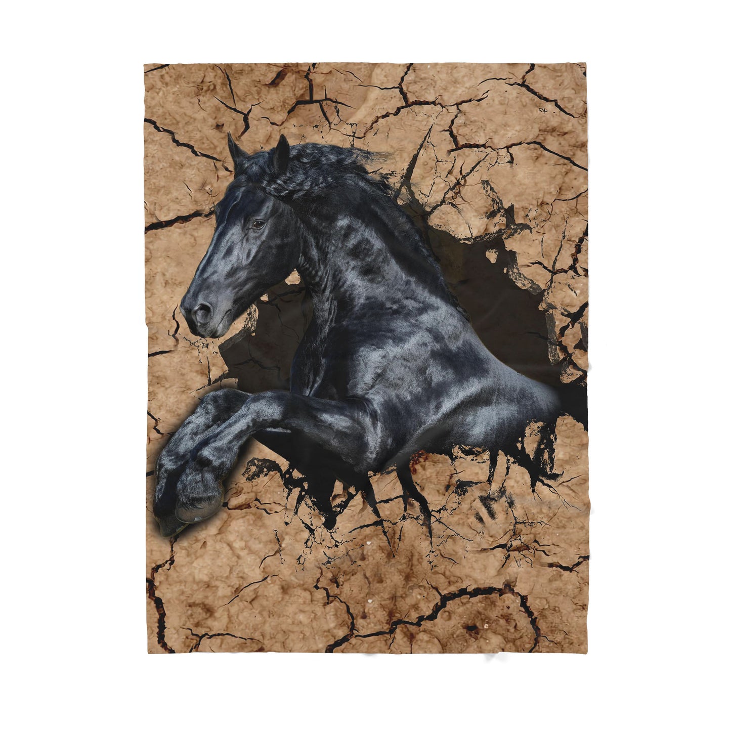 Custom Blanket Horse Sherpa Blanket TA