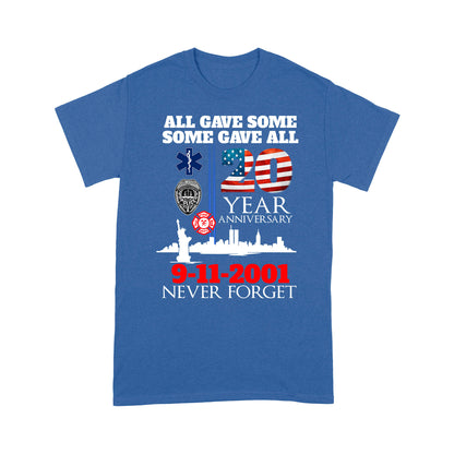 Never Forget 20th Anniversary V-Neck T-Shirt, Best Gifts For Police Officers