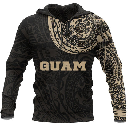 Guam Polynesian Tattoo Style All-Over Hoodie - Amaze Style™-Apparel