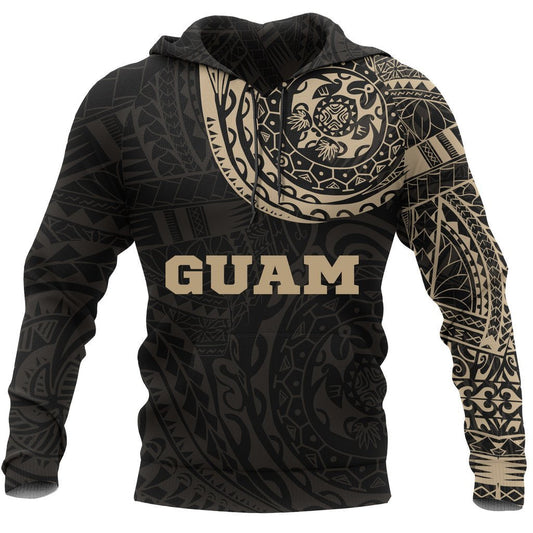 Guam Polynesian Tattoo Style All-Over Hoodie - Amaze Style™-Apparel