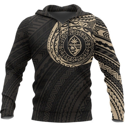 Guam Micronesia Tattoo Style Hoodie - Amaze Style™-Apparel