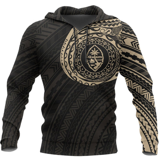 Guam Micronesia Tattoo Style Hoodie - Amaze Style™-Apparel