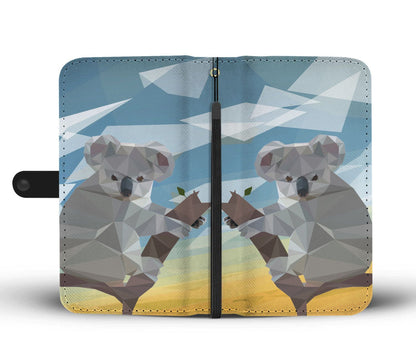 AUSTRALIA KOALA POLYGON WALLET PHONE CASE NL6 - Amaze Style™-WALLET PHONE CASES