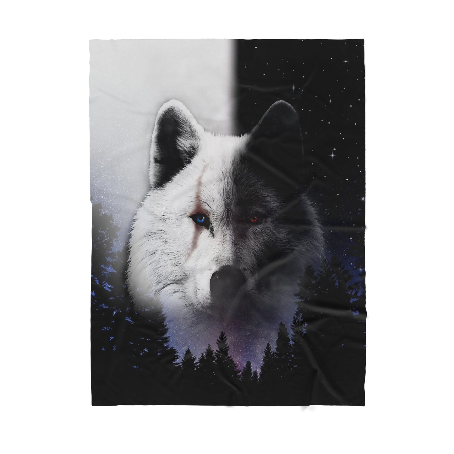 Custom Blanket Wolf Sherpa Blanket ML