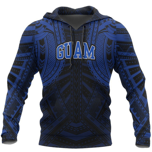 Guam Spirit Pullover Hoodie (Blue) - Amaze Style™-Apparel