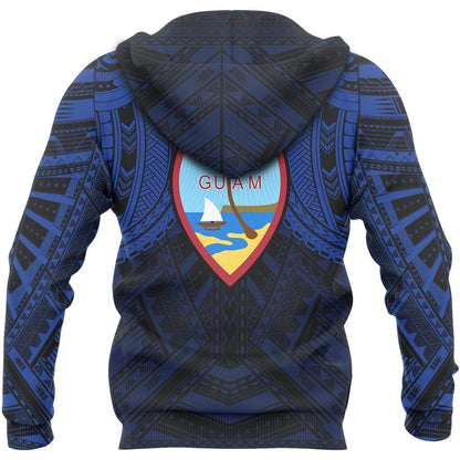 Guam Spirit Pullover Hoodie (Blue) - Amaze Style™-Apparel