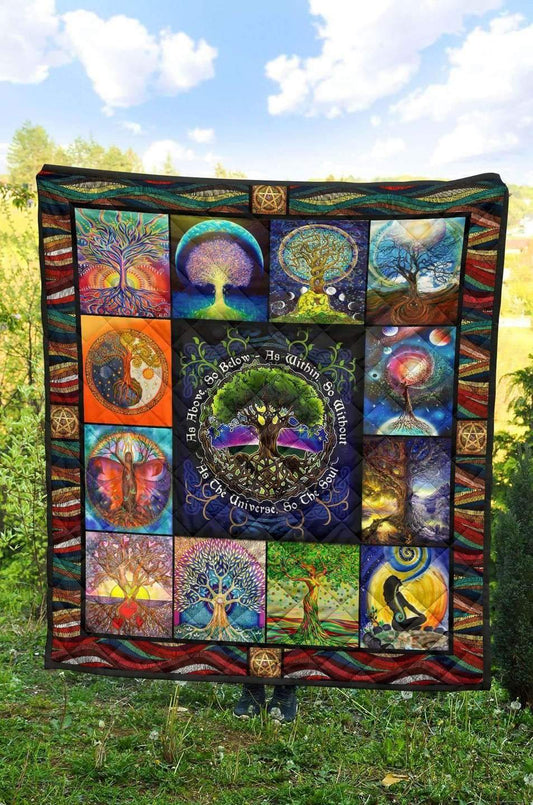 QUILT - WITCHCRAFT - TREE OF LIFE Ph310724 - Amaze Style™-Quilt