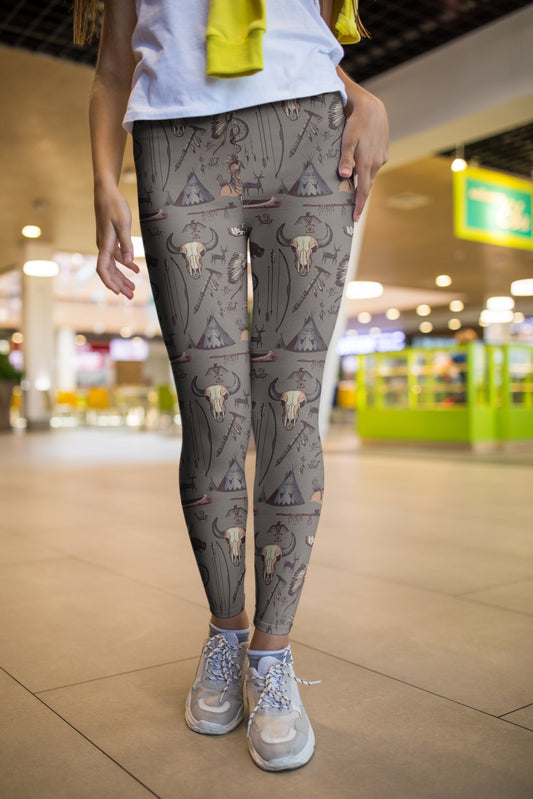 3D All Over Print Hunting Buffalo Legging - Amaze Style™-Apparel