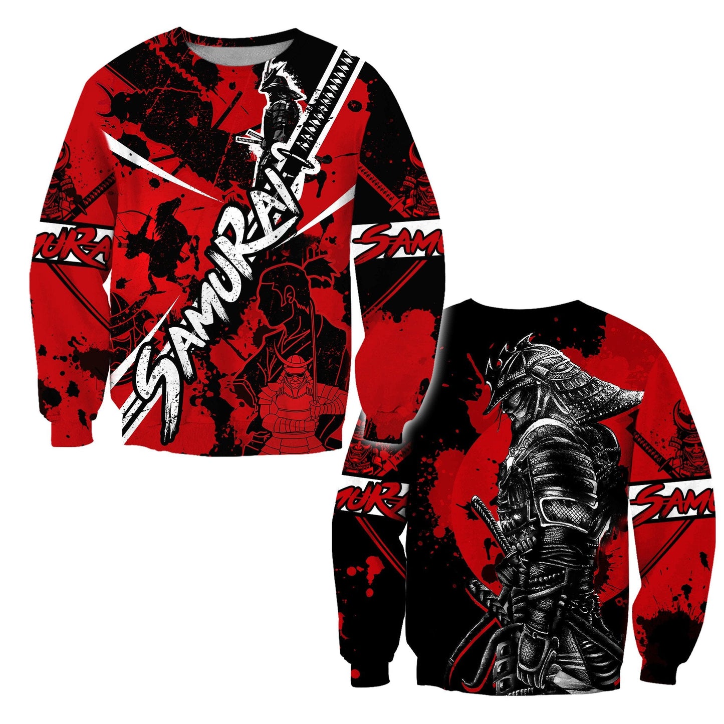 Samurai Tattoo 3D Over Printed Unisex Shirt