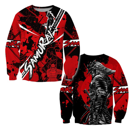 Samurai Tattoo 3D Over Printed Unisex Shirt