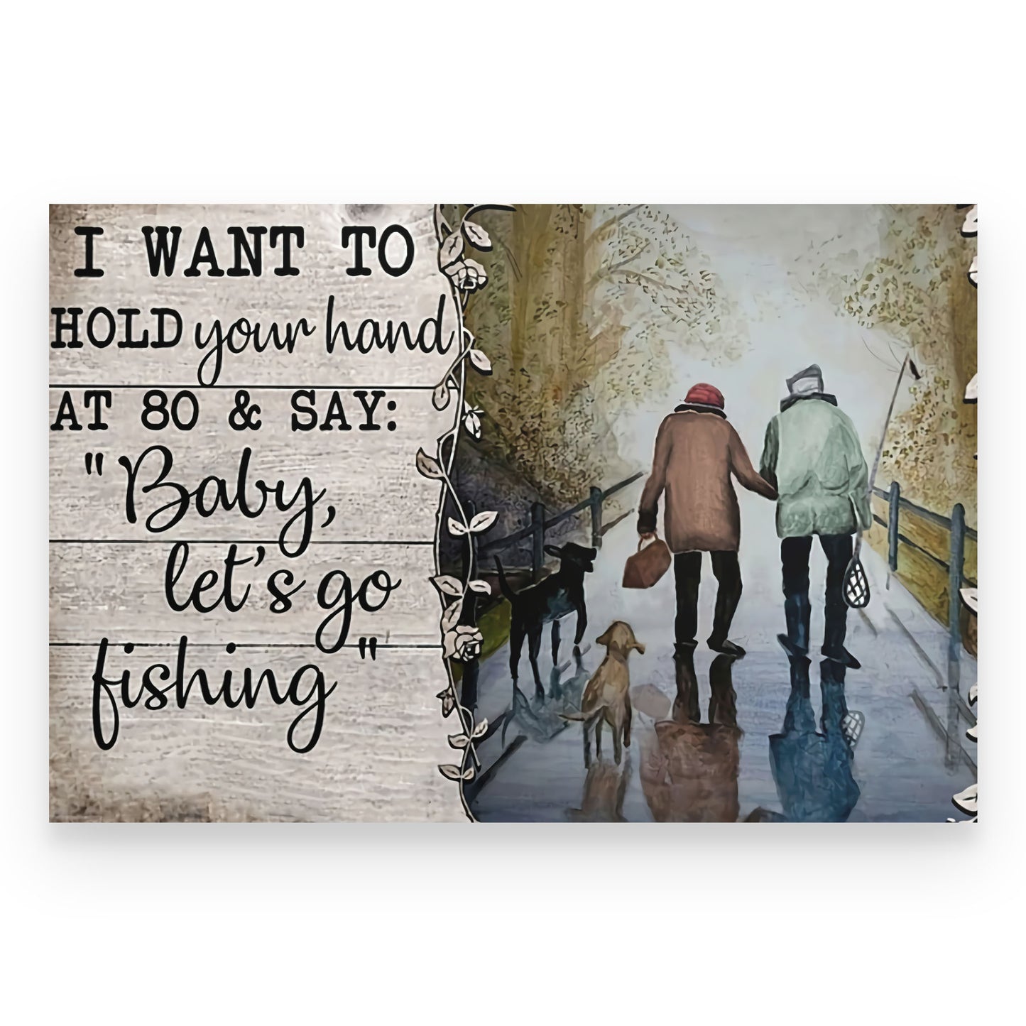 Fishing Couple Canvas- This Is Us- Wedding Anniversary TA