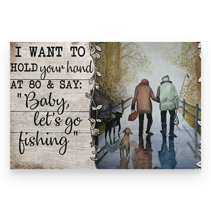 Fishing Couple Canvas- This Is Us- Wedding Anniversary TA
