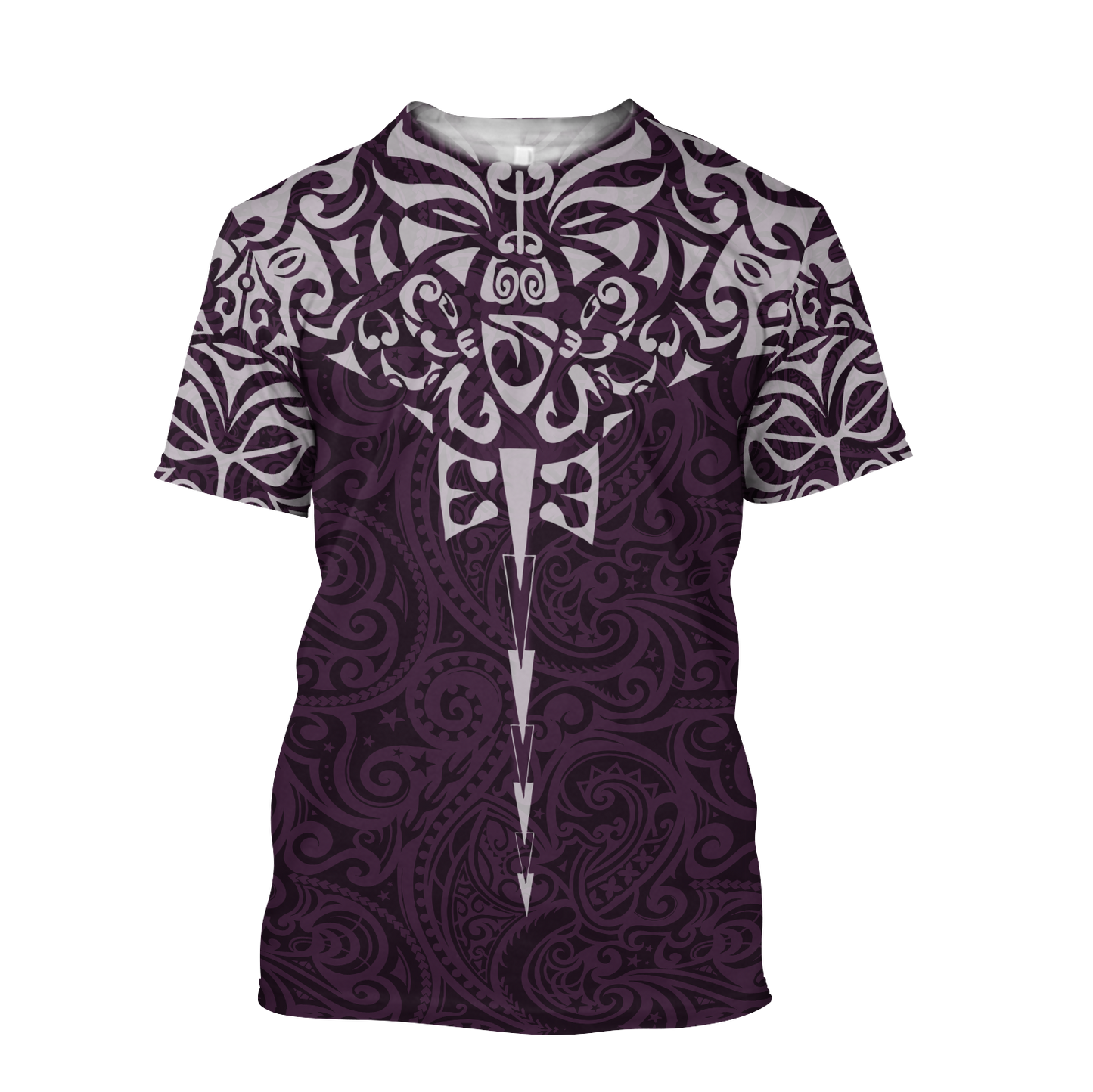 New zealand hoodie manta maori ta moko purple 3d all over printed shirt and short for man and women
