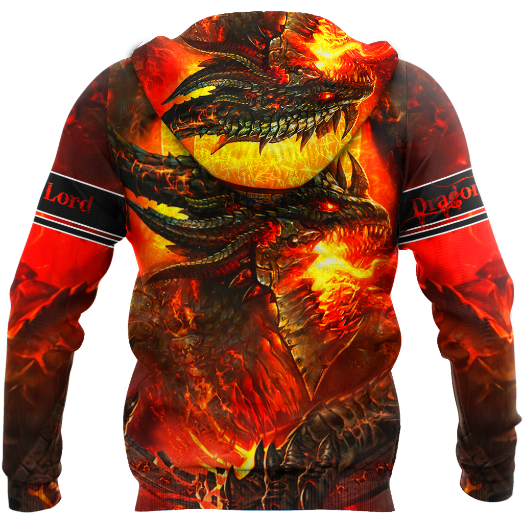 Premium All Over Printed Red Fire Dragon Shirts MEI