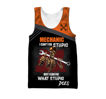 I Can Fix What Stupid Does All Over Printed Mechanic Hoodie For Men and Women TN