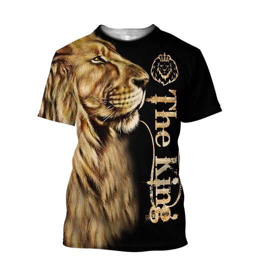 King Lion Over Printed T-shirt for Men