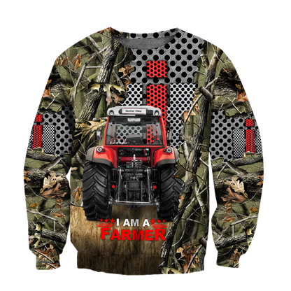 All Over Printed Farmer Tractor Hoodie MEI09222003-MEI