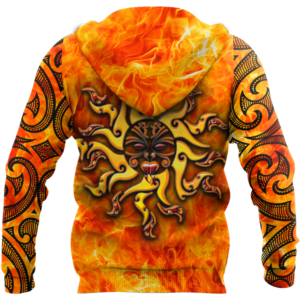 Maori tamanuitera the sun 3d all over printed shirt and short for man and women