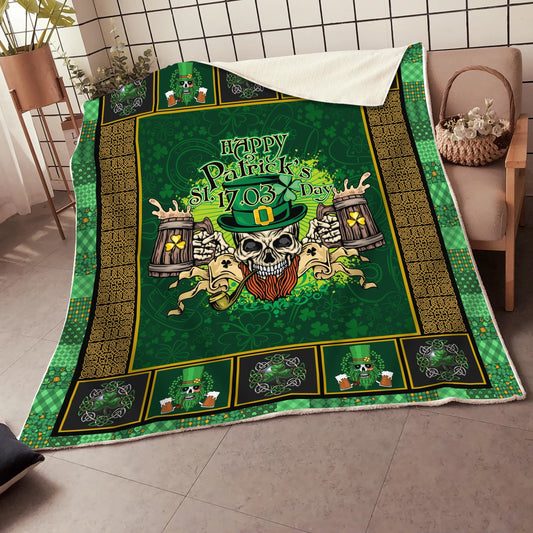 Irish Saint Patrick Day 3D All Over Printed Blanket