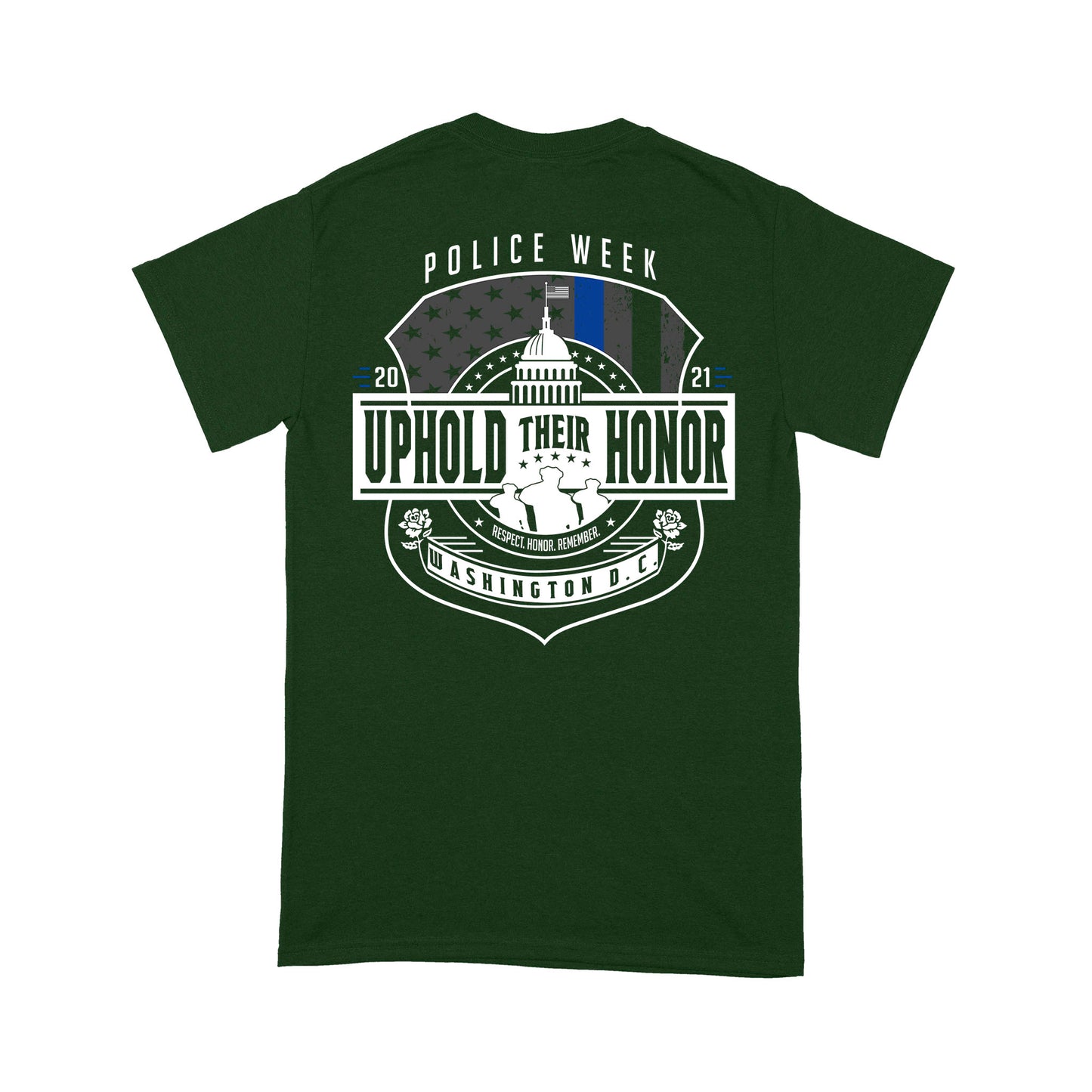 Police Week Uphold Their Honor Personalized T-shirt Special Gift For Dad Papa Grandpa