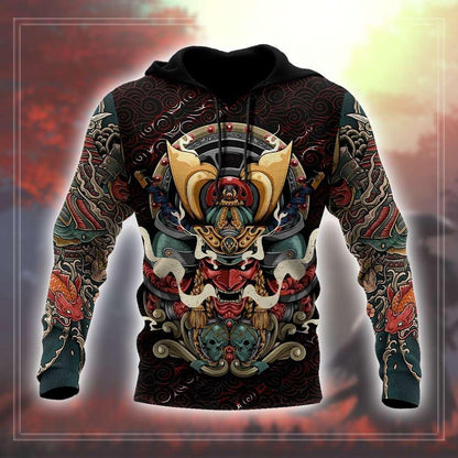 Samurai Tattoo 3D All Over Printed Unisex Shirts