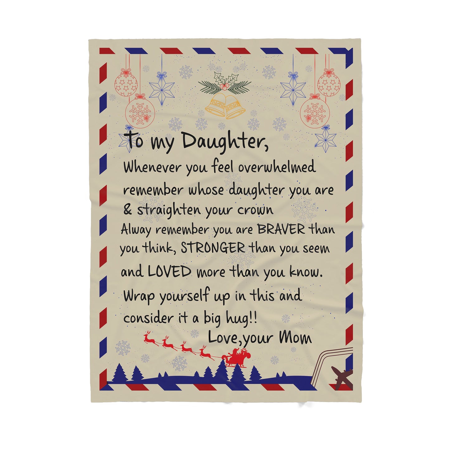 To My Daughter Blanket