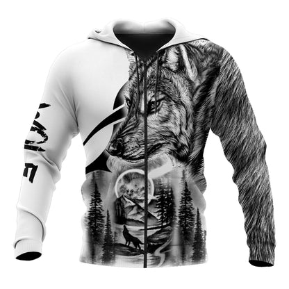 Wolf - A Wild Soul Can Never Be Tamed 3D All Over Printed Unisex Shirts