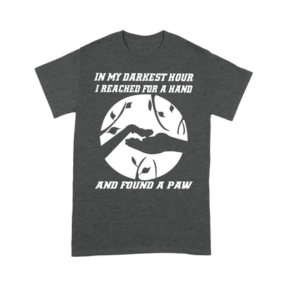 Dog Mom Standard T-shirt DL - I Found A Paw Quotes T-shirt