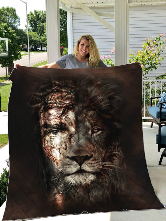Lion 3D All Over Printed Quilt
