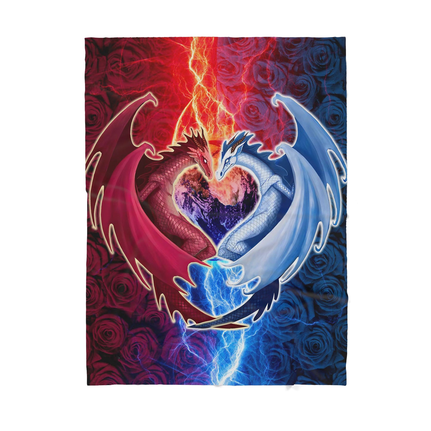 Custom Blanket Dragon - Gift For My Family - Sherpa Blanket HG