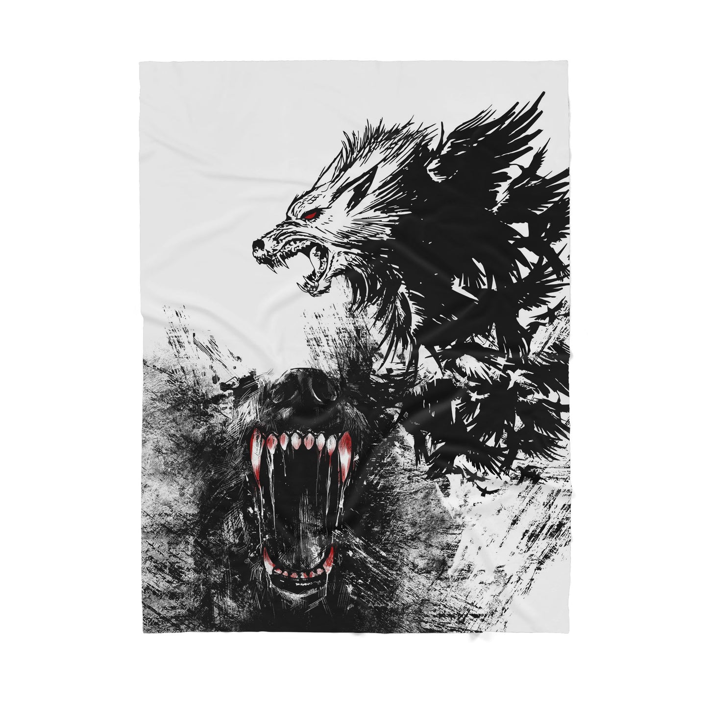 Custom Blanket Wolf Sherpa Blanket ML